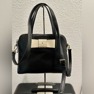 Kate Spade New York Matthews Street Maise Black and Cream Crossbody Bag
